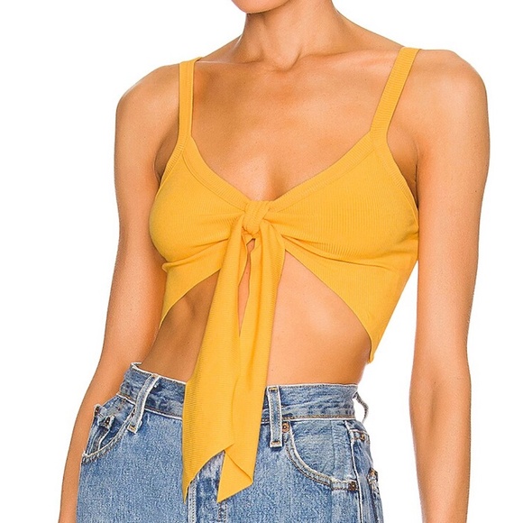 MORE TO COME Sydney Tie Crop Top - Picture 1 of 3